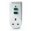 Status STATUS White Circuit Breaker | 13A UK Plug RCD Socket Adapter | SRCDX3 1