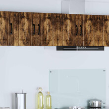 vidaXL Wall Cabinet LUCCA Smoked Oak 30 x 31 x 40 cm Engineered Wood