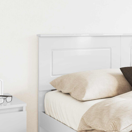 VidaXL vidaXL Headboard Gloss White Engineered wood 2