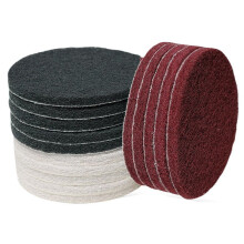 15 PCS 5 Inch Hoop and Loop Multipurpose Scrubber Scouring Pads - Flocking Scuff Pads, Conditioning Discs Polishing Pads