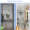 Cat Screen Door, Double-Sided Zipper Reinforced Mesh Screen Door for Introducing 5