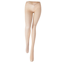 V-cut lage taille kousen carnavals glitter metallic visnet-Kleur