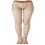 Mode V-taille netkousen met glitters metallic draden-Bruin 1