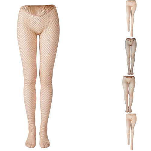 V-cut lage taille kousen carnavals glitter metallic visnet-Kleur 2
