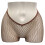V-cut lage taille kousen carnavals glitter metallic visnet-Kleur 9