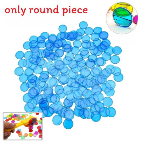 (Blue（100pcs）)Magnetic Discs Science Toys For Kids Educational And Brain Games Boosting