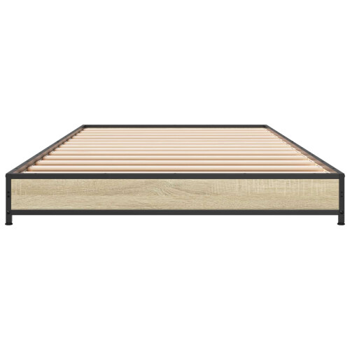 VidaXL vidaXL Bed Frame Sonoma Oak 80 x 200 cm Engineered Wood 1