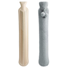 Long Hot Water Bottle, Outdoor Fur Hot Water Bottle, Hot Water Bottle(Grey)