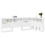 VidaXL vidaXL Storage Headboard with Shelf White 75 cm Engineered Wood 3