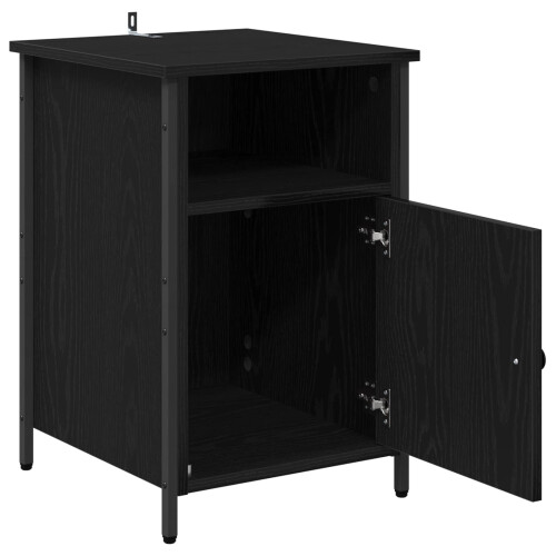 VidaXL vidaXL Bedside Cabinet 2 pcs Black Oak 40 x 42 x 60 cm Engineered Wood 2