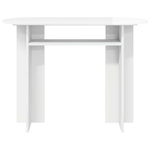 VidaXL vidaXL Console Table with Storage High Gloss White 100 x 39.5 x 75 cm 2