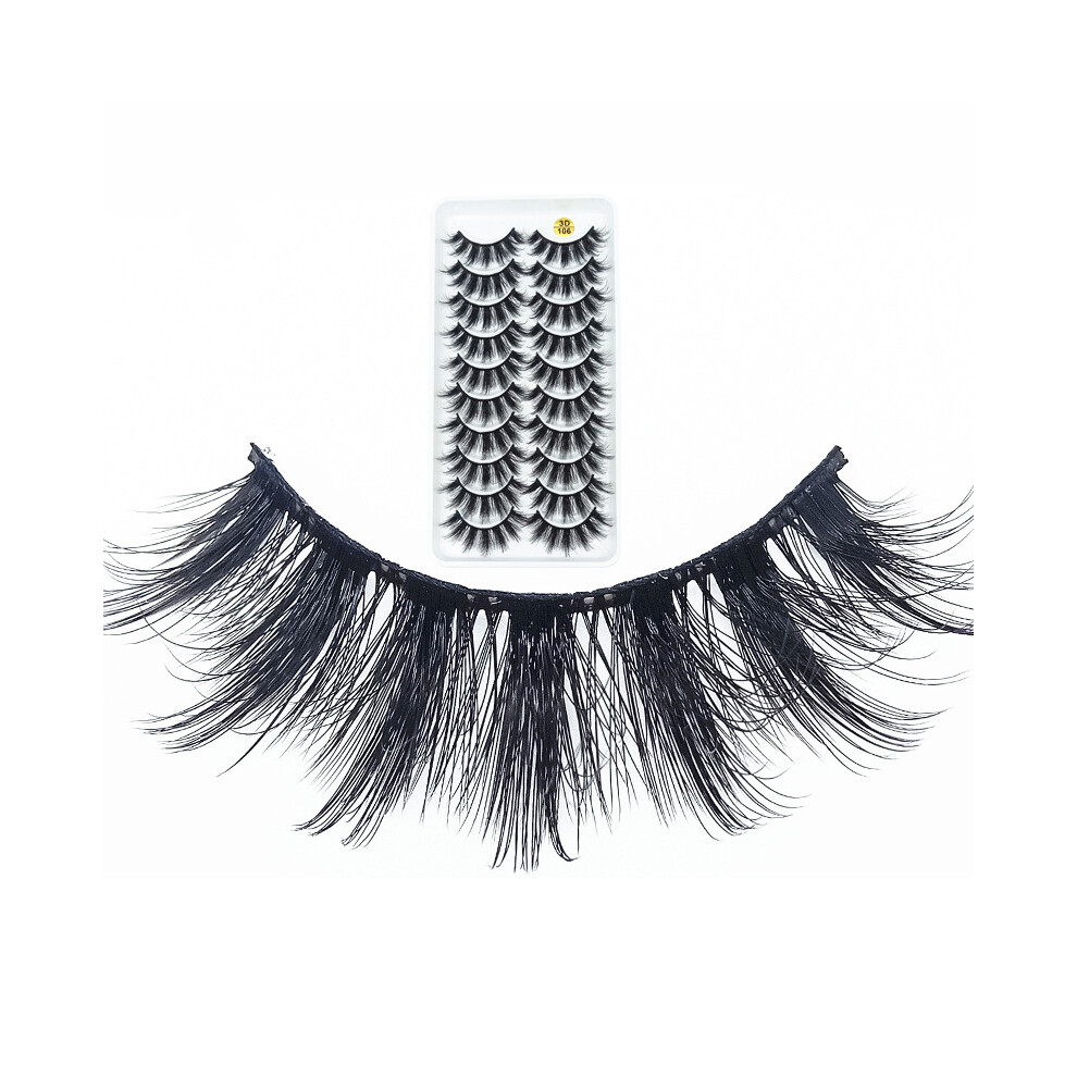 Phui-Pet-Supplies 3D Fluffy Lashes - 10 Pairs