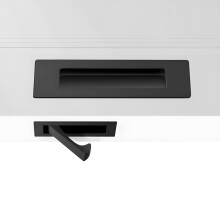 Unsichtbares Taschen-Türgriff-Set aus Metall für-Schwarz