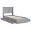 VidaXL vidaXL Bed Frame with Storage and Headboard Grey Sonoma 75 x 190 cm 3