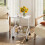 Living And Home Mobile Side Table with Lower Basket, White 1