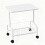 Living And Home Mobile Side Table with Lower Basket, White 3