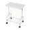 Living And Home Mobile Side Table with Lower Basket, White 4