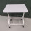 Living And Home Mobile Side Table with Lower Basket, White 5