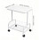 Living And Home Mobile Side Table with Lower Basket, White 6