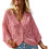 Sommer-Strand-Cover-Up, V-Ausschnitt,-Rosa r 1