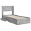 VidaXL vidaXL Bed Frame with Storage and Headboard Concrete Grey 100 x 200 cm 2