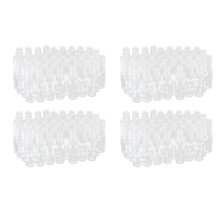 200x Empty Clear Plastic Fine Mist Spray Bottles with Microfiber Cleaning Cloth, 20Ml Refillable Container