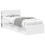 VidaXL vidaXL Headboard Cabinet with Storage High Gloss White Engineered Wood 4