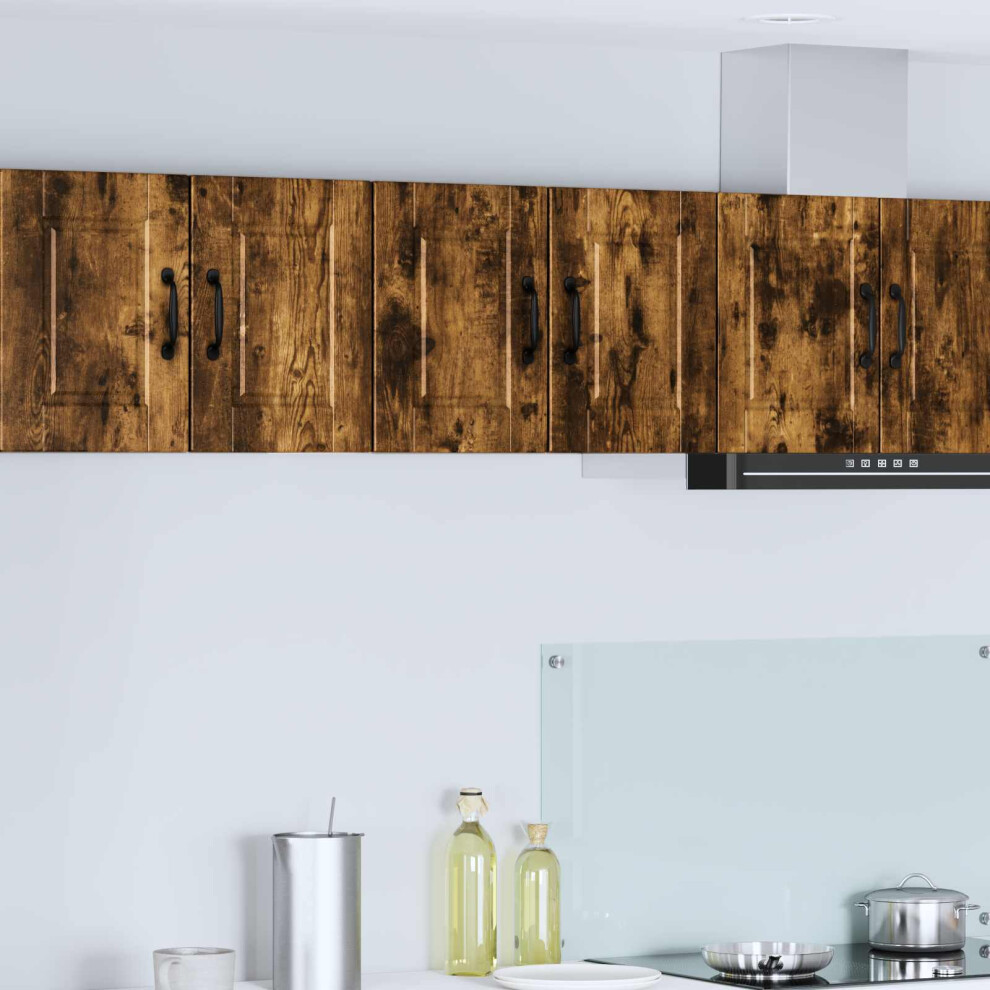 Vidaxl Wall Cabinet Porto Smoked Oak 60 X 31 X 40 Cm Engineered Wood 8721359461466