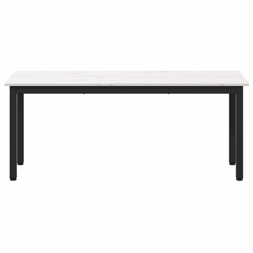 VidaXL vidaXL Bench White 110 x 35 x 45 cm Solid Pine Wood 2