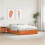 VidaXL vidaXL Ottoman Bed Frame Wax Brown 120 x 190 cm Solid Pine Wood 4