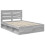 VidaXL vidaXL Bed Frame Grey Sonoma 150 x 200 cm Solid Pine Wood 3