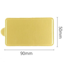 (I) Goldene Backpapier-Teller, fettfest für Kuchen