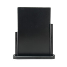 Deflecto Double Sided Small Countertop Chalkboard Information Display Black TCB-SM-BLK