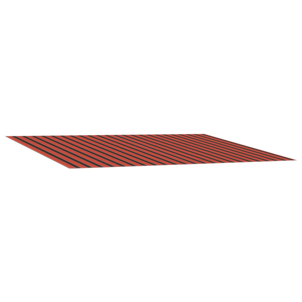 Vidaxl Awning Replacement Fabric Orange And Brown 600 X 350 Cm
