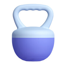(Blue, Soft kettle bell [1-6Kg free weight] with gloves) Verstellbare Kettlebell für Frauen Krafttraining