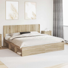 vidaXL Headboard Sonoma Oak PB