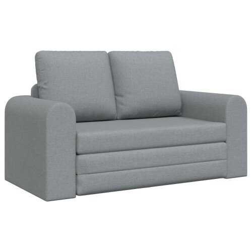 VidaXL vidaXL Folding Sofa Bed Light Grey 148 x 71 x 83 cm Fabric 1