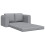 VidaXL vidaXL Folding Sofa Bed Light Grey 148 x 71 x 83 cm Fabric 5
