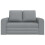 VidaXL vidaXL Folding Sofa Bed Light Grey 148 x 71 x 83 cm Fabric 3