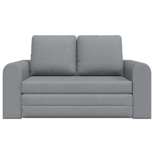 VidaXL vidaXL Folding Sofa Bed Light Grey 148 x 71 x 83 cm Fabric 2