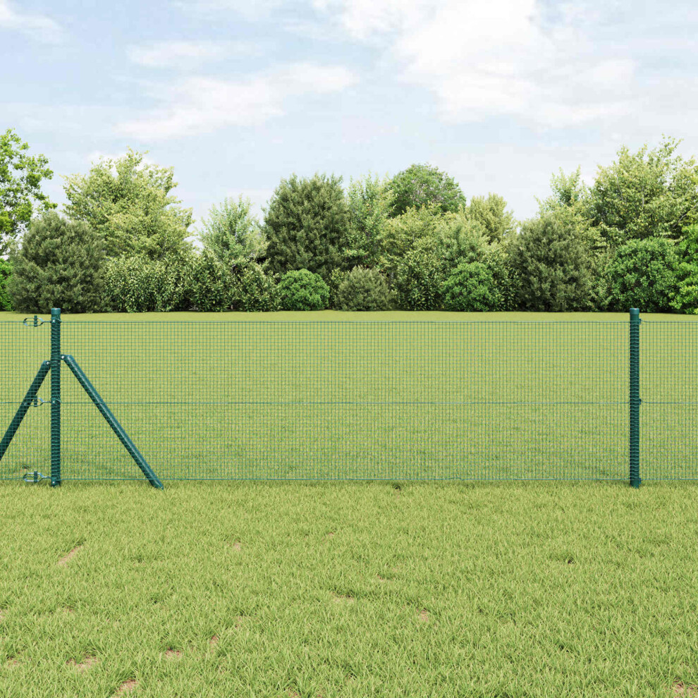 Vidaxl Welded Wire Fence 1000 X 60 Cm Green