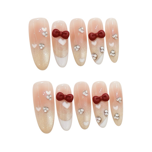(390) Strass Katzenauge Nagelprothesen, DIY 1