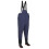 VidaXL vidaXL Chest Waders with Boots PVC Coated Polyester Size 39 Blue 1