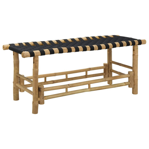 VidaXL vidaXL Garden Bench 110 x 38 x 40 cm Bamboo Natural Rectangular 1