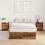 VidaXL vidaXL Storage Bed Frame Old Wood 120 x 190 cm Engineered Wood 4