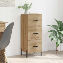vidaXL Sideboard Artisan oak 34 x 34.5 x 90 cm Engineered wood