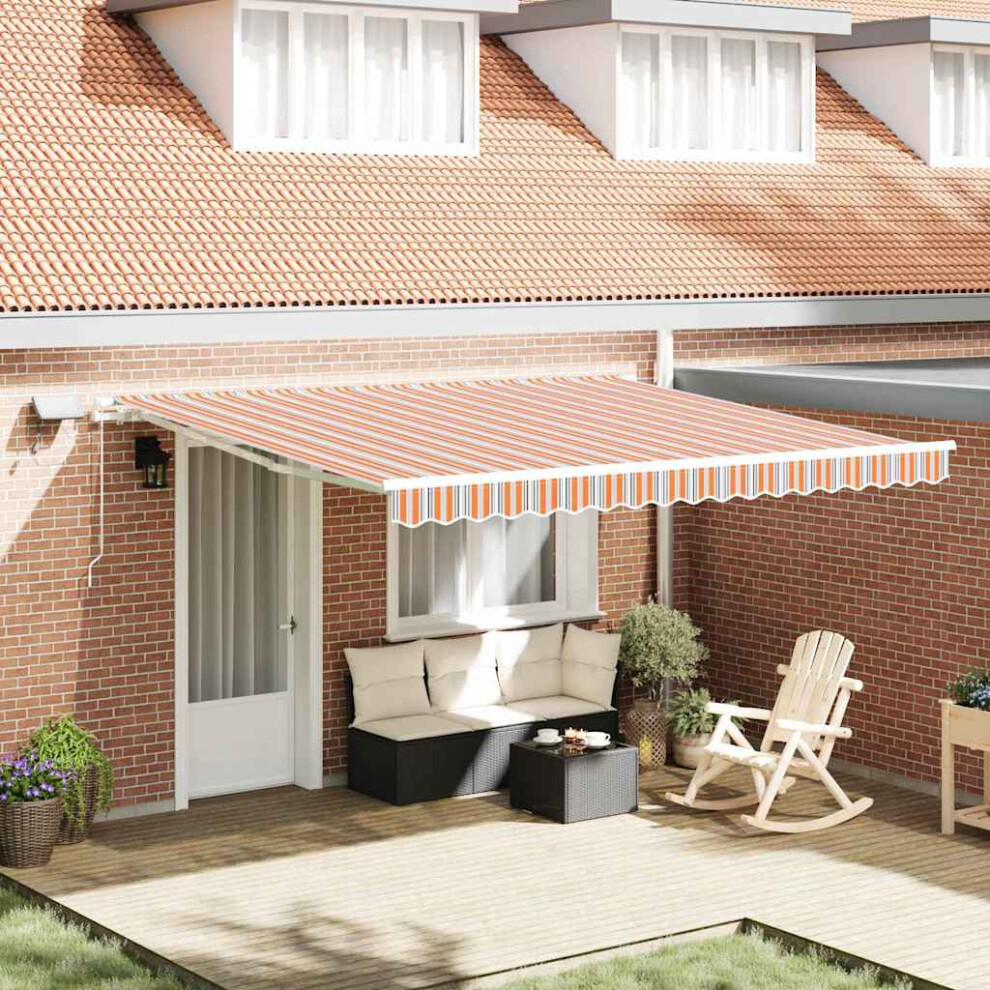 Vidaxl Retractable Awning Multicolour 400 X 300 Cm