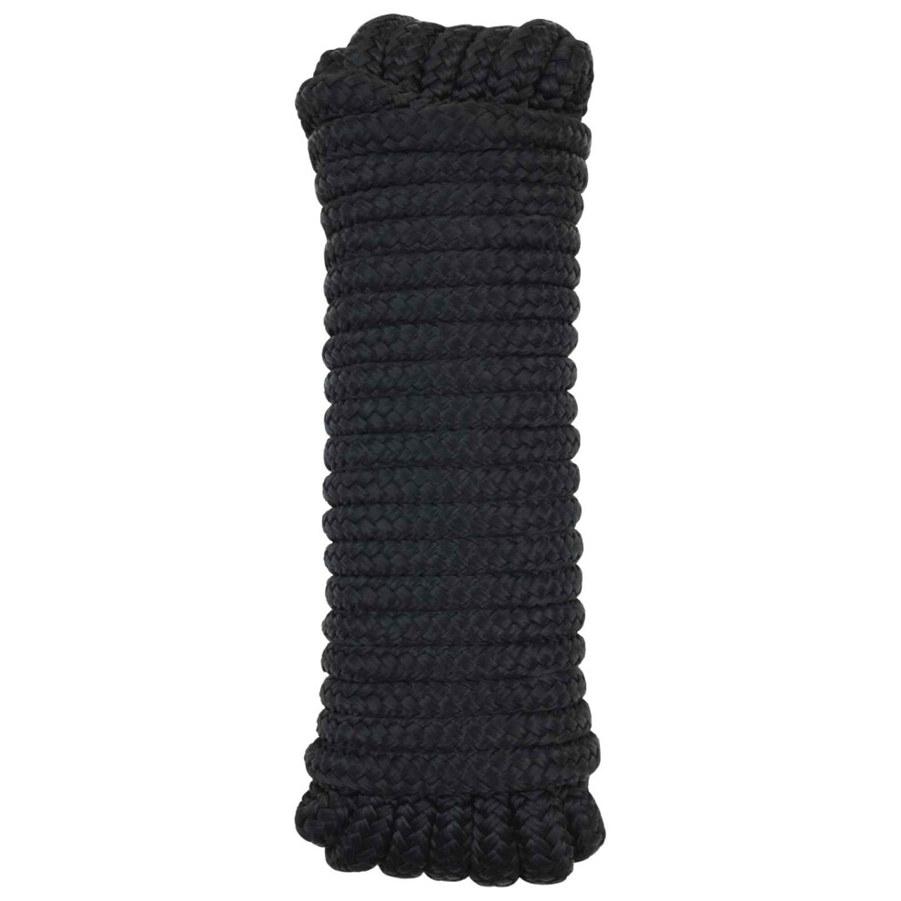 Vidaxl Boat Rope 9 M 1.2 Black Polyester