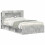 VidaXL vidaXL Headboard Cabinet with Storage Concrete Grey Engineered Wood 5