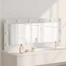 vidaXL Vanity Mirror White 100 x 45 x 18 cm Glass and Engineered wood
